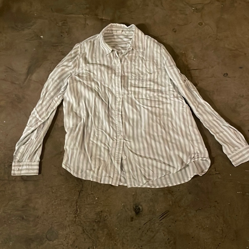 Stripped Long Sleeve Blouse